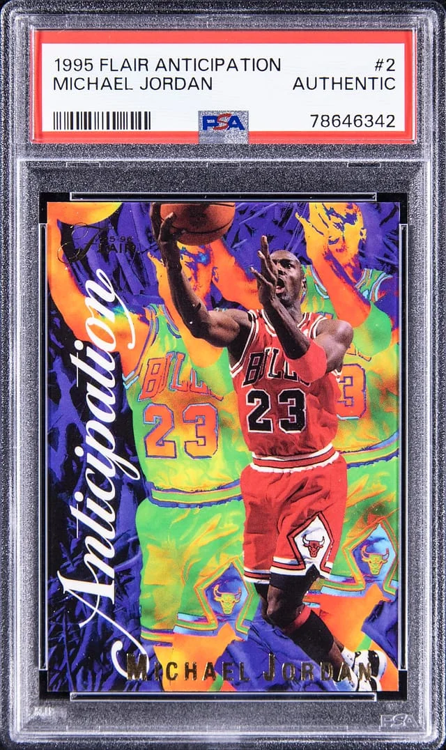 1995-96 Fleer Flair Michael Jordan Anticipation #2 card image