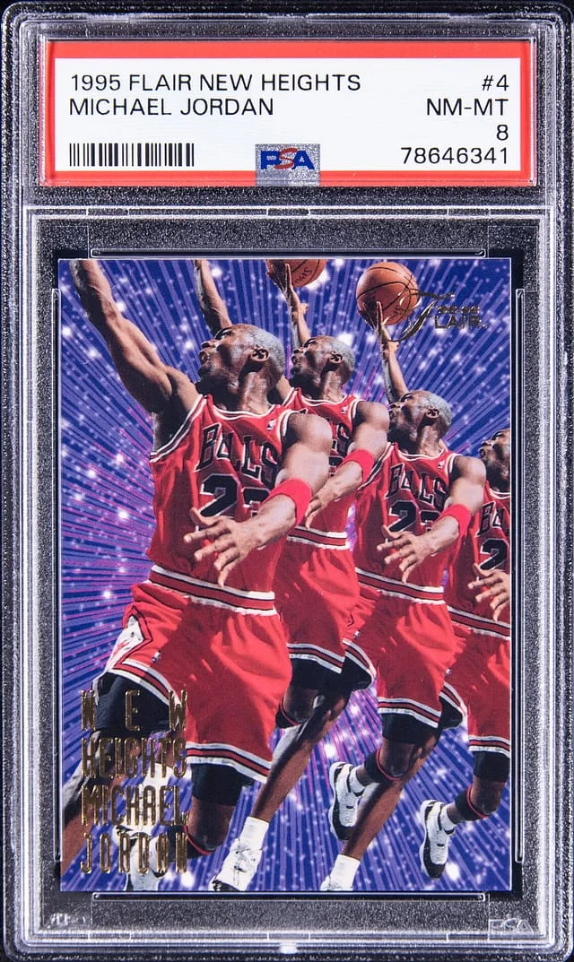1995-96 Fleer Flair Michael Jordan New Heights #4 card image