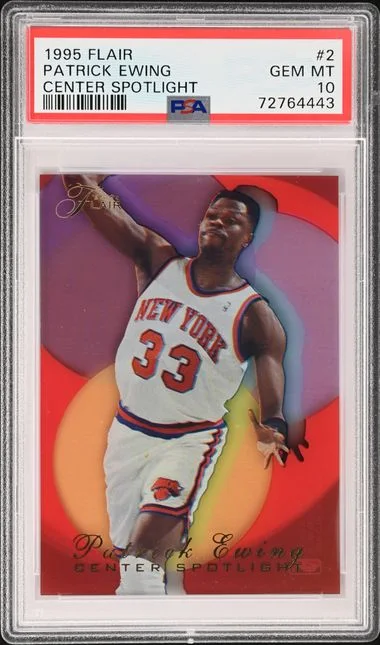 1995-96 Fleer Flair Patrick Ewing Center Spotlight #2 card image