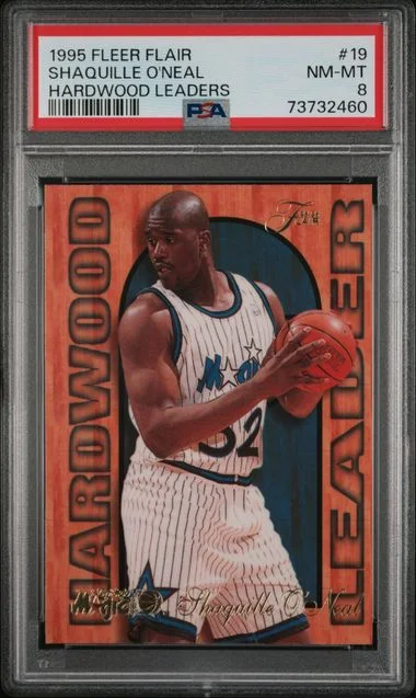 1995-96 Fleer Flair Shaquille O'Neal Hardwood Leaders #19 card image