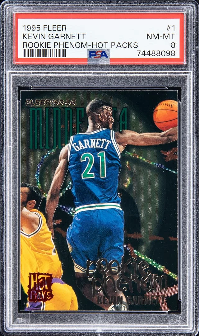 1995-96 Fleer Kevin Garnett Phenom- Hot Packs #1 card image
