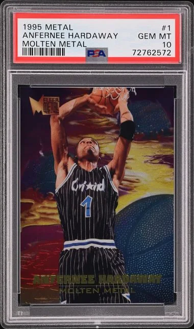 1995-96 Fleer Metal Anfernee Hardaway Molten Metal #1 card image