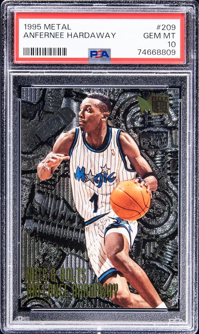 1995-96 Fleer Metal Anfernee Hardaway Nuts & Bolts #209 card image