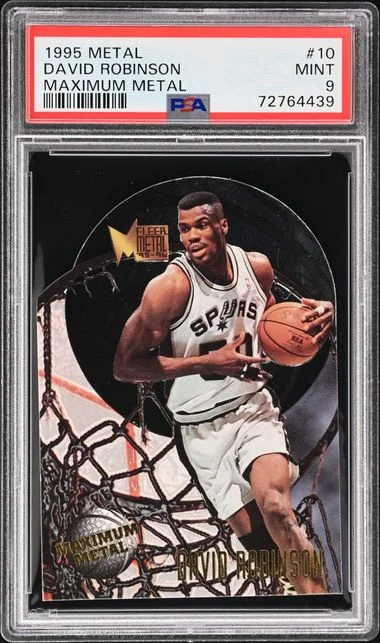 1995-96 Fleer Metal David Robinson Maximum Metal #10 card image