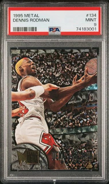1995-96 Fleer Metal Dennis Rodman #134 card image