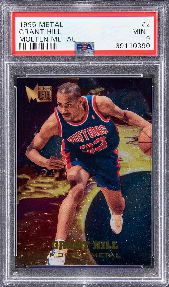 1995-96 Fleer Metal Grant Hill Molten Metal #2 card image