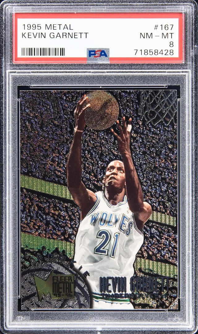 1995-96 Fleer Metal Kevin Garnett #167 card image