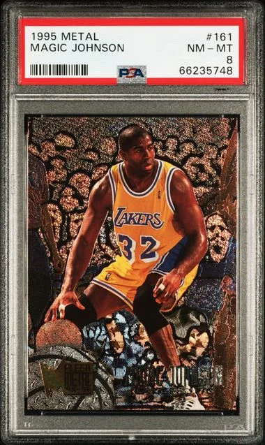 1995-96 Fleer Metal Magic Johnson #161 card image