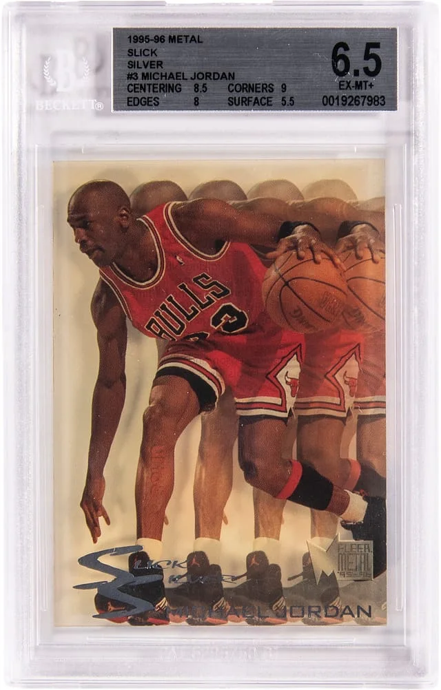 1995-96 Fleer Metal Michael Jordan Slick Silver #3 card image