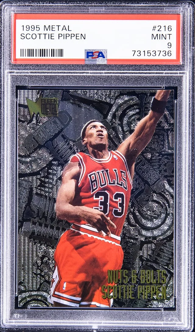 1995-96 Fleer Metal Scottie Pippen #216 card image