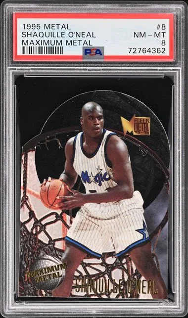 1995-96 Fleer Metal Shaquille O'Neal Maximum Metal #8 card image
