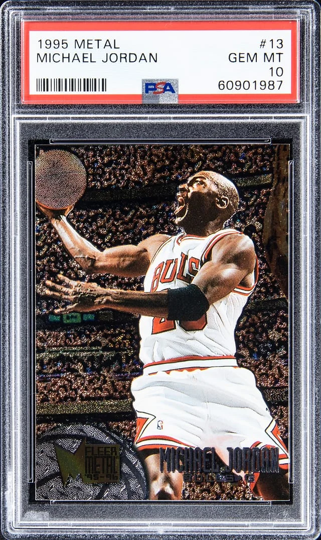 1995-96 Fleer Metal Universe Michael Jordan #13 card image