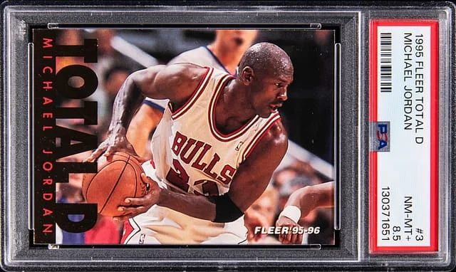 1995-96 Fleer Michael Jordan Total D #3 card image