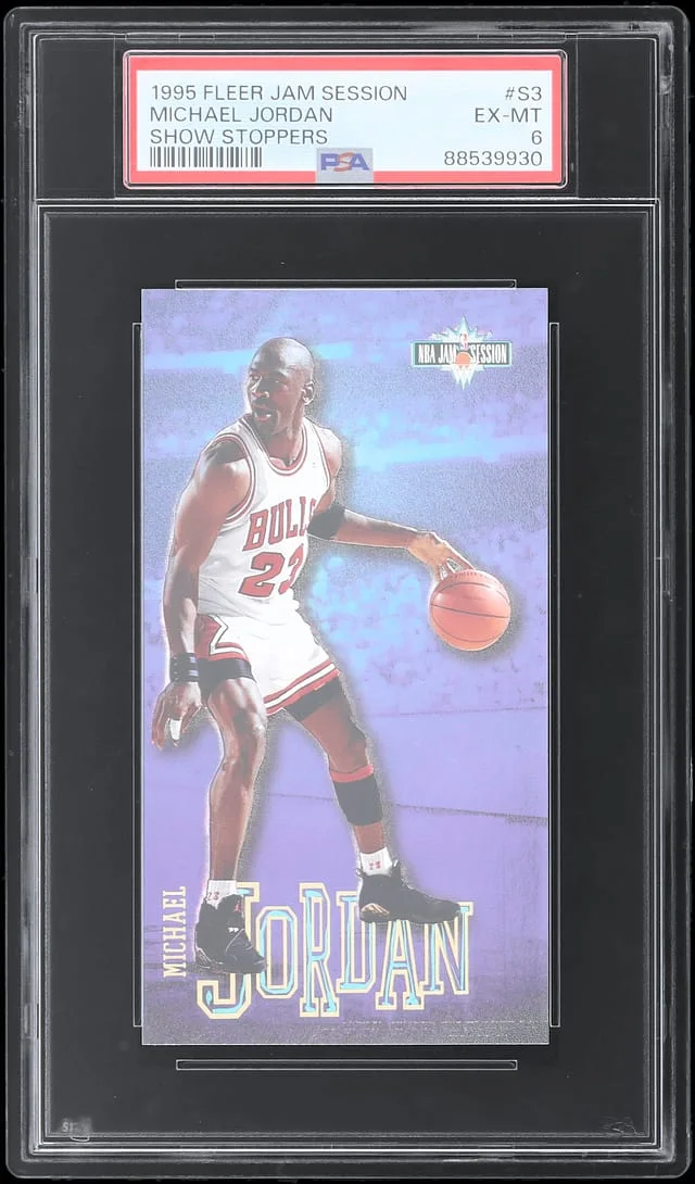 1995-96 Fleer Michael Jordan Jam Session Show Stoppers #S3 card image