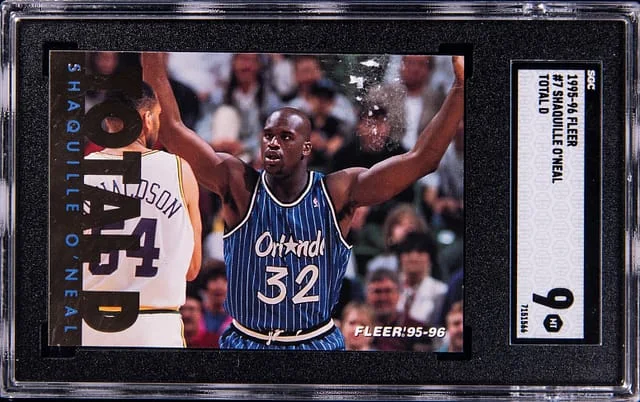 1995-96 Fleer Shaquille O'Neal Total D #7 card image