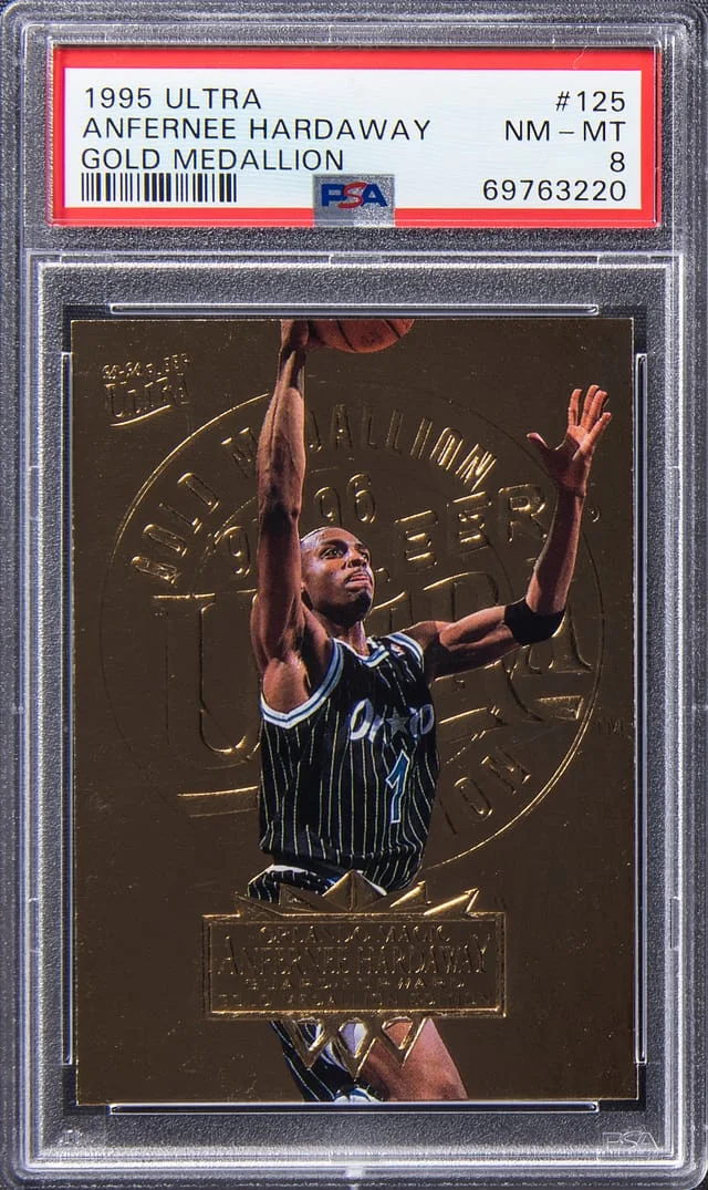 1995-96 Fleer Ultra Andernee Hardaway Gold Medallion #125 card image