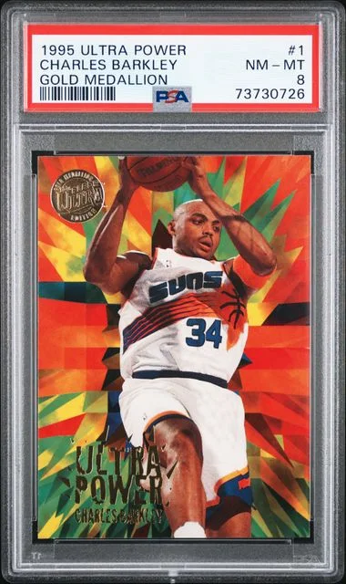 1995-96 Fleer Ultra Charles Barkley Power Gold Medallion #1 card image