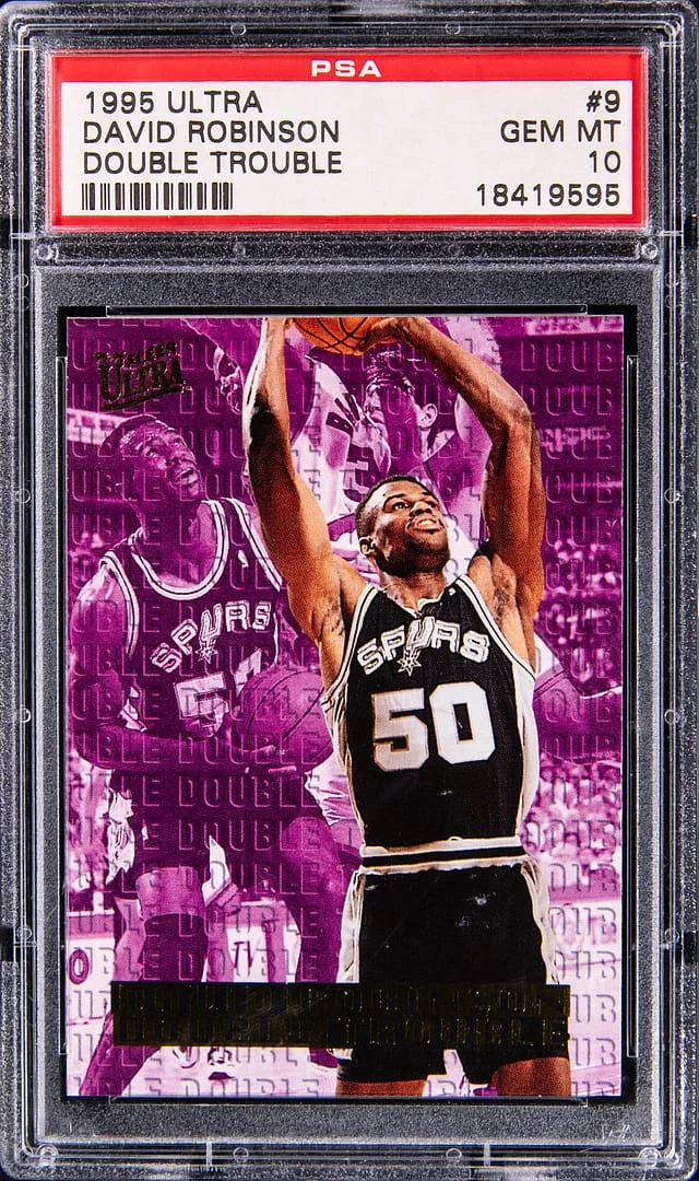 1995-96 Fleer Ultra David Robinson Double Trouble #9 card image