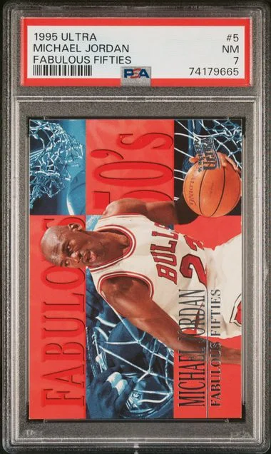 1995-96 Fleer Ultra Michael Jordan Fabulous Fifties #5 card image