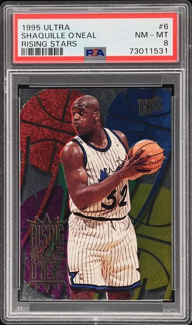 1995-96 Fleer Ultra Shaquille O'Neal Rising Stars #6 card image