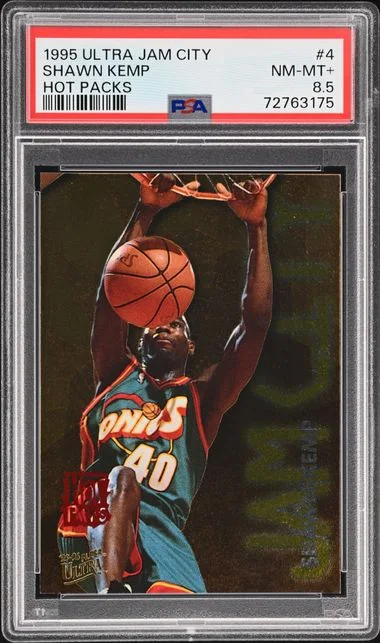 1995-96 Fleer Ultra Shawn Kemp Jam City Hot Packs #4 card image