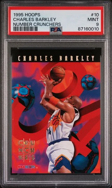 1995-96 Hoops Charles Barkley Number Crunchers #10 card image