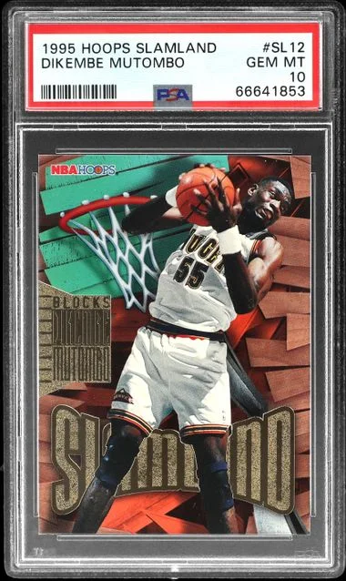 1995-96 Hoops Dikembe Mutombo Slamland #SL12 card image