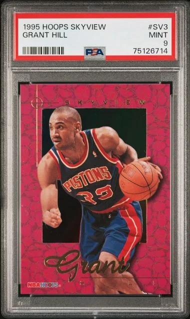 1995-96 Hoops Grant Hill Skyview #SV3 card image