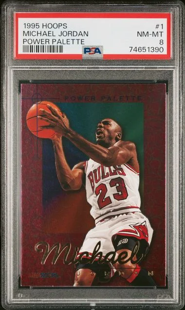 1995-96 Hoops Michael Jordan Power Palette #1 card image
