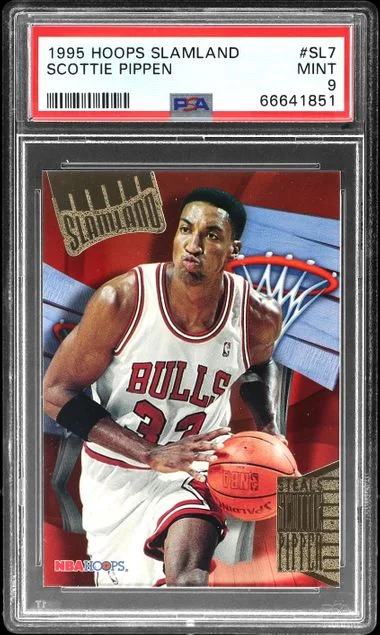 1995-96 Hoops Scottie Pippen Slamland #SL7 card image