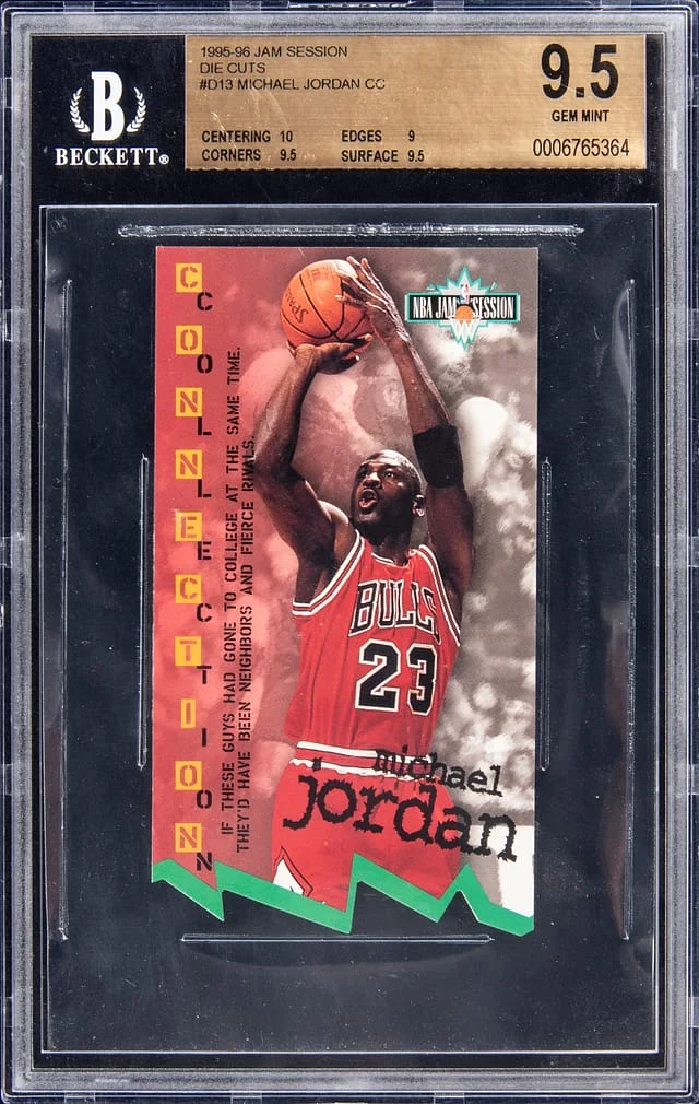 1995-96 Jam Session Die Cuts Michael Jordan #D13 card image