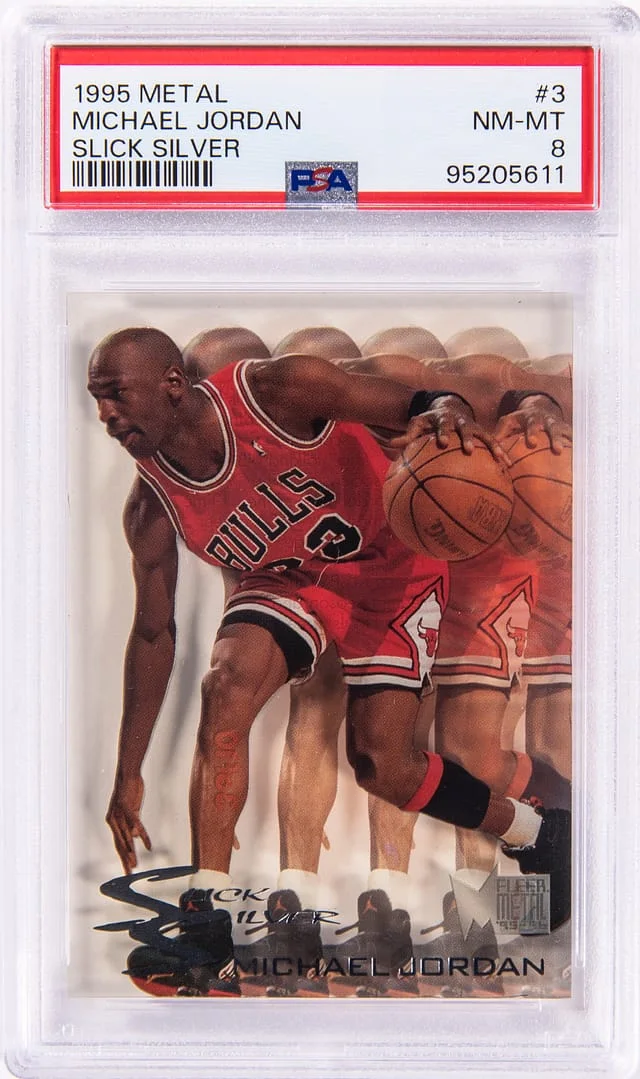 1995-96 Metal Slick Silver Michael Jordan #154 card image