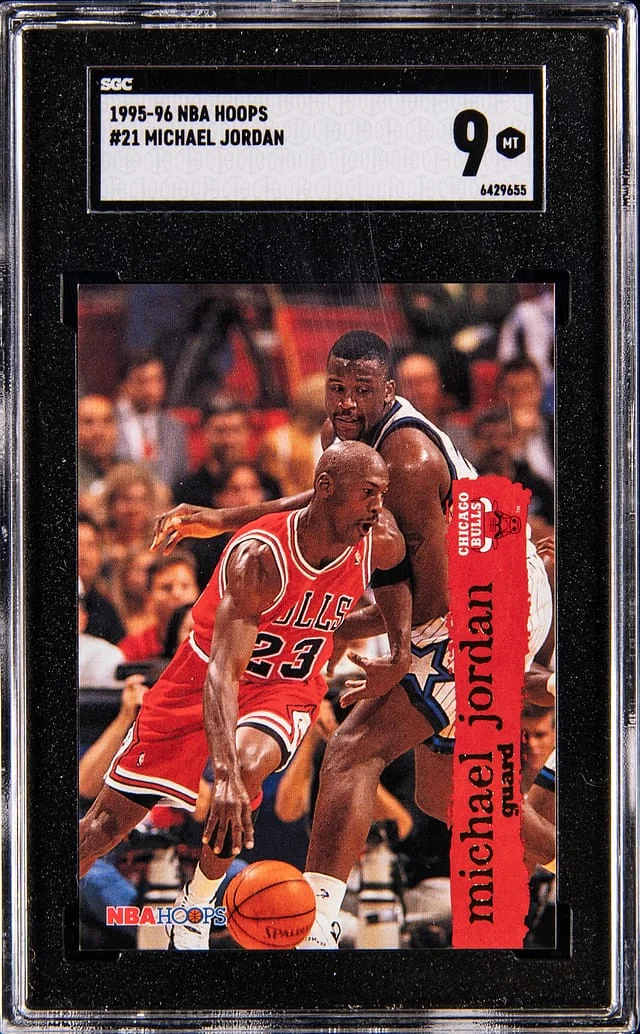 1995-96 NBA Hoops Michael Jordan #21 card image