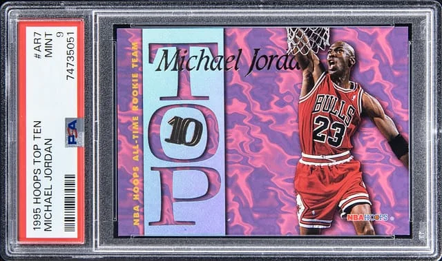 1995-96 NBA Hoops Michael Jordan Top Ten #AR7 card image