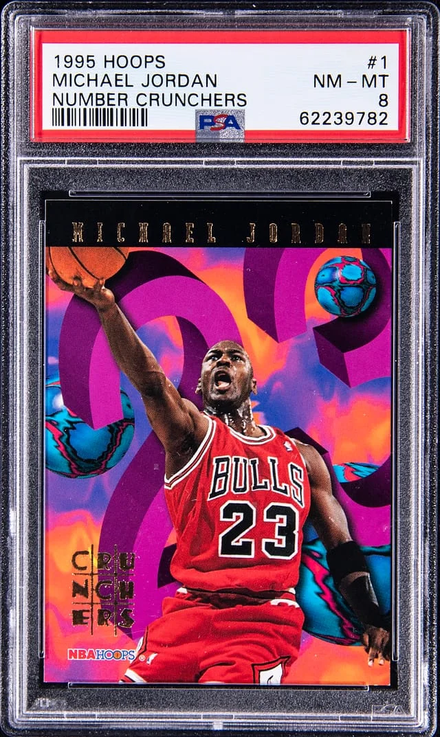 1995-96 Panini Hoops Michael Jordan Number Crunches #1 card image