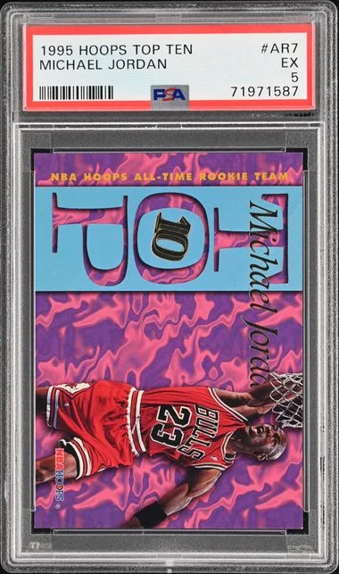 1995-96 Panini Hoops Michael Jordan Top Ten #AR7 card image