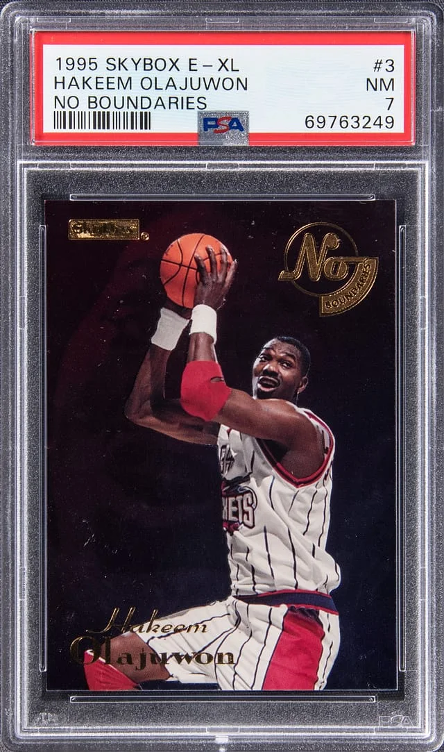 1995-96 SkyBox Hakeem Olajuwon E-XL No Boundaries #3 card image