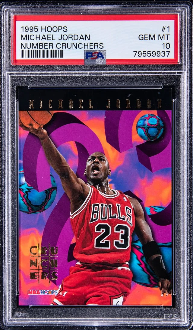 1995-96 SkyBox Hoops Michael Jordan Number Crunchers #1 card image