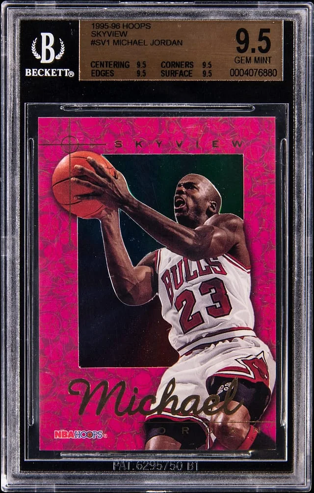 1995-96 SkyBox Hoops Michael Jordan SkyView #SV1 card image