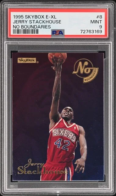 1995-96 SkyBox Jerry Stackhouse E-XL No Boundaries #8 card image