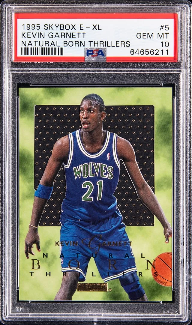 1995-96 SkyBox Kevin Garnett E-XL Natural Born Thrillers #5 card image