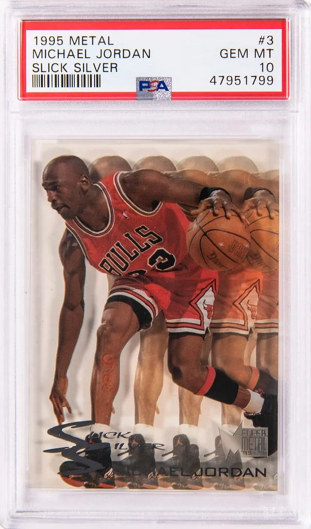 1995-96 SkyBox Michael Jordan Metal Slick Silver #4 card image