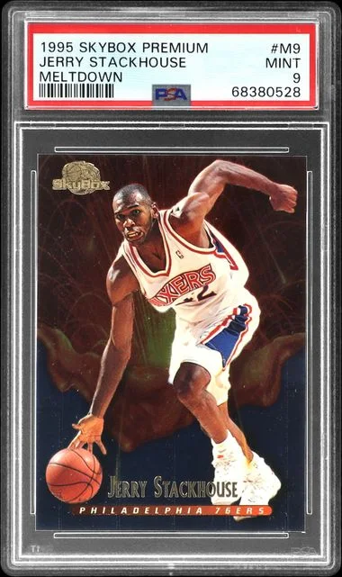 1995-96 SkyBox Premium Jerry Stackhouse Meltdown #M9 card image