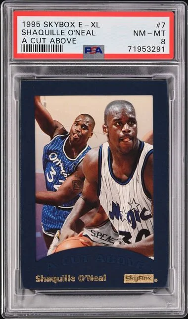 1995-96 SkyBox Shaquille O'Neal E-XL A Cut Above #7 card image