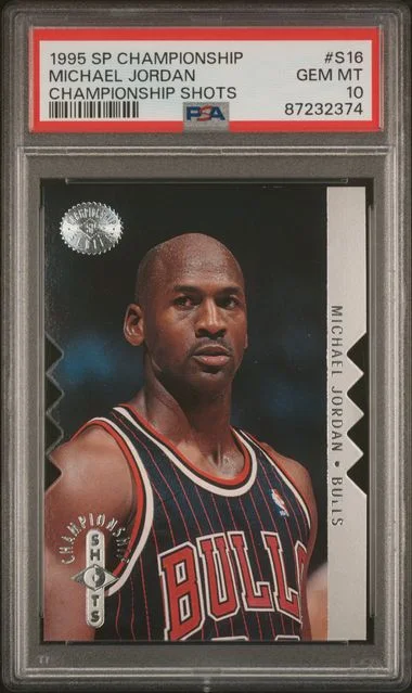 1995-96 SP Championship Championship Shots Michael Jordan #S16 card image