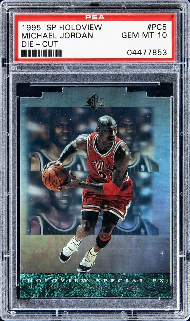 1995-96 SP Holoview Die Cut Michael Jordan #PC5 card image