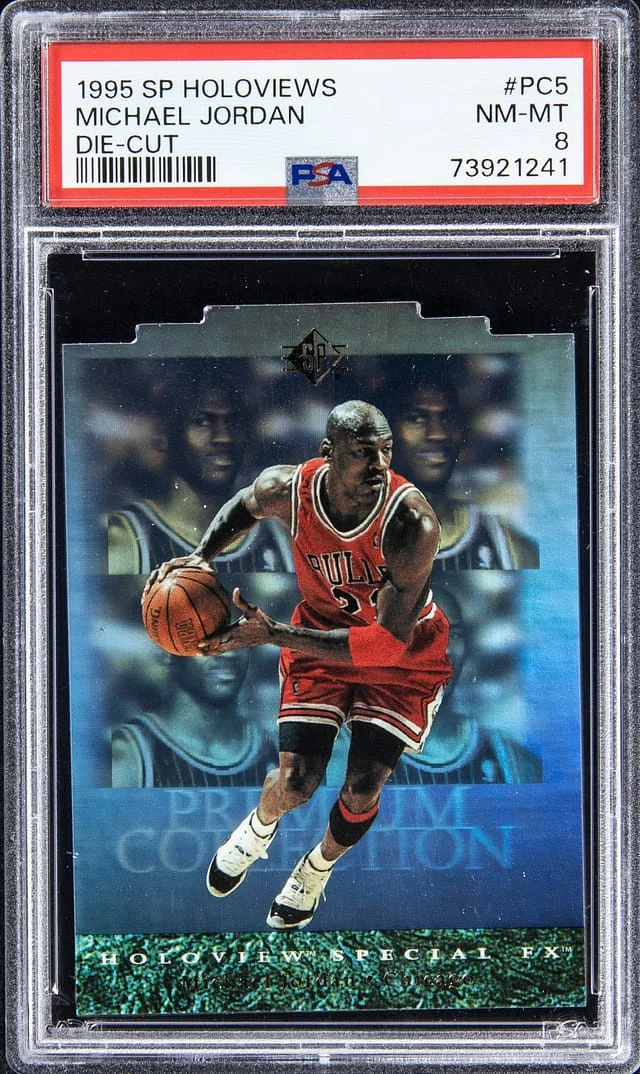 1995-96 SP Holoviews Die - Cut Michael Jordan #PC5 card image