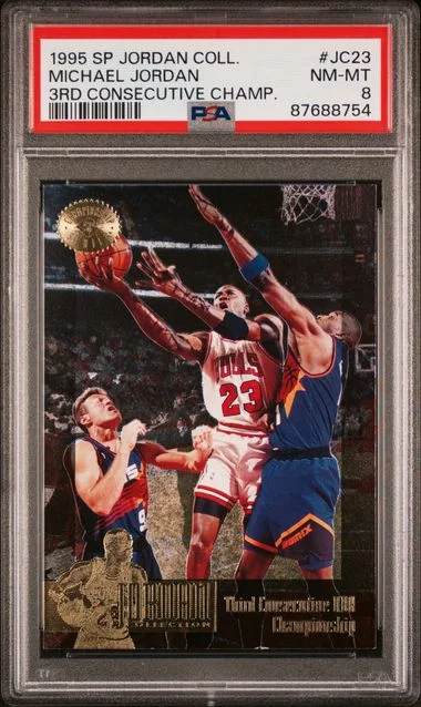 1995-96 SP Jordan Collection 3rd Consecutive Championship Michael Jordan #JC23 card image