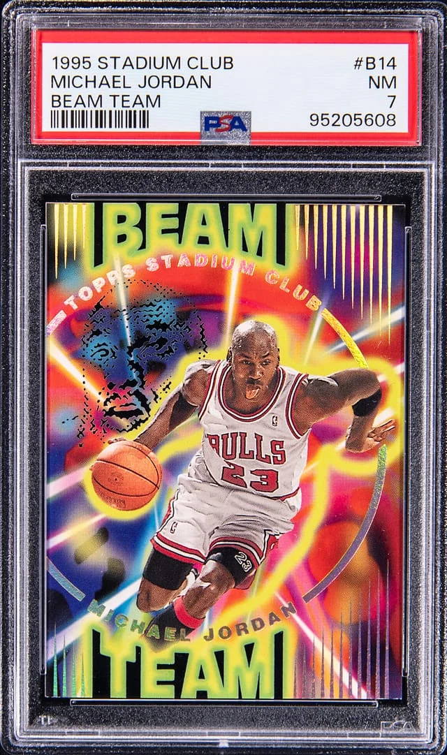 1995-96 Stadium Club Michael Jordan Beam Team #B14 card image