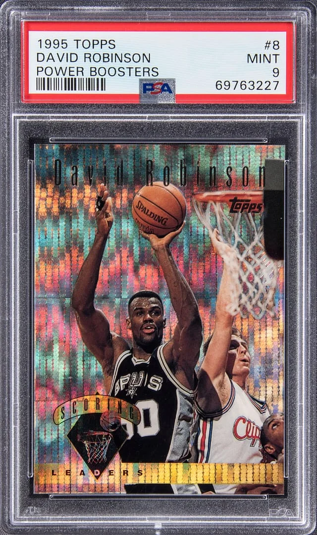 1995-96 Topps David Robinson Power Boosters #8 card image